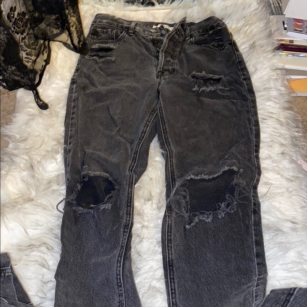 Pacsun 25 Distressed ultra high rise Black denim Jeans